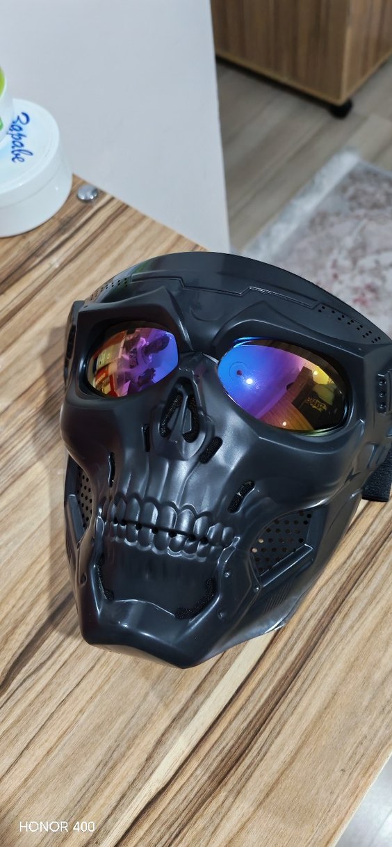 Kuru kafe Motorcu Maskesi - Görsel 2