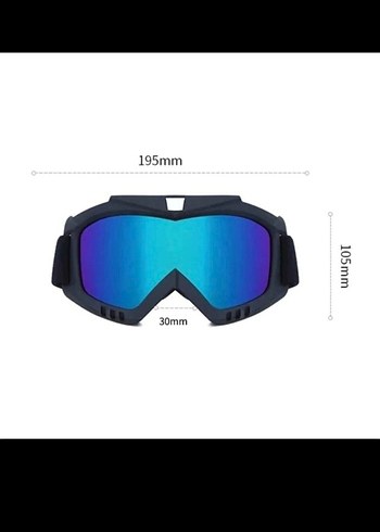 Renkli Cros Gözlük - Görsel 3