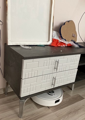 Beden siyah Renk Siyah televizyon ünitesi Rafı