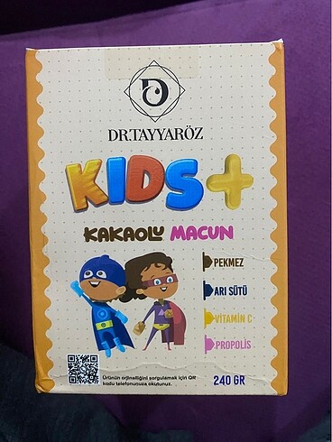 Kakaolu çocuk takviye macunu