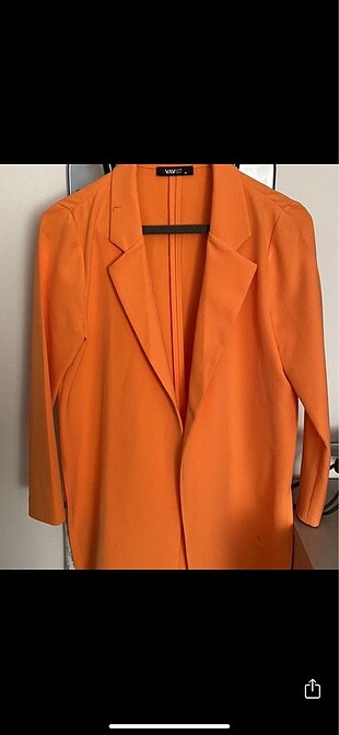 Turuncu ince blazer ceket