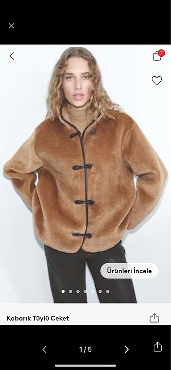 H&M peluş ceket