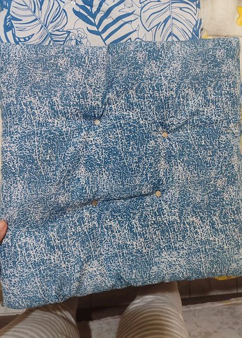 Bohem Mavi Çiçek Desenli Minder 4adet - Görsel 3