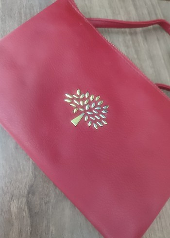 Beden Pembe Deri Kadın Clutch Çanta