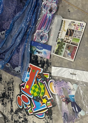 Renkli Mavi Parti Malzemeleri Seti - Görsel 3