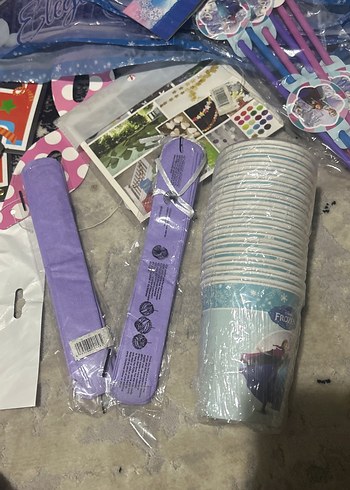 Renkli Mavi Parti Malzemeleri Seti - Görsel 5