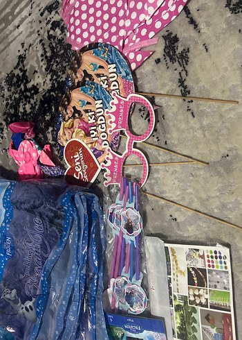 Renkli Mavi Parti Malzemeleri Seti - Görsel 4