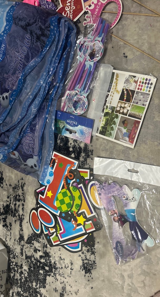 Renkli Mavi Parti Malzemeleri Seti - Görsel 3