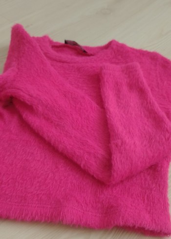 Pembe uzun kollu crop - Görsel 2