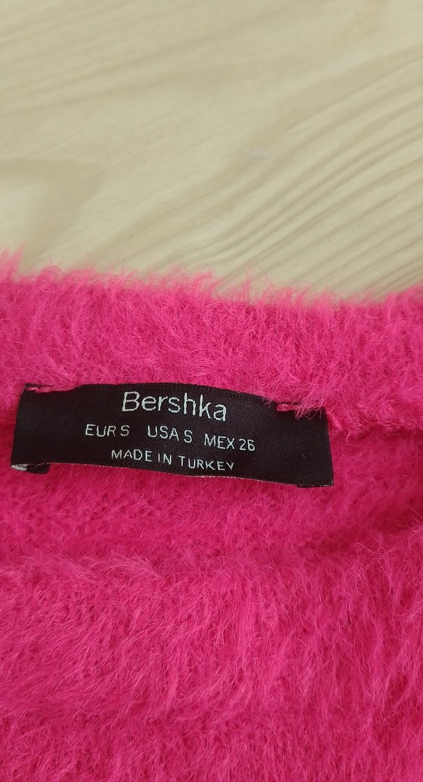 Pembe uzun kollu crop - Görsel 3