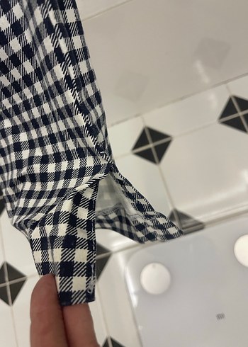 Ekose Desenli Midi Kadın Kumaş Pantolon - Görsel 4