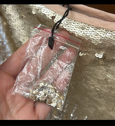 Zara payetli etek - Görsel 3