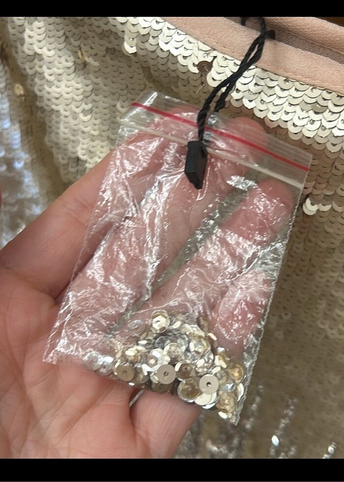 Zara payetli etek - Görsel 3