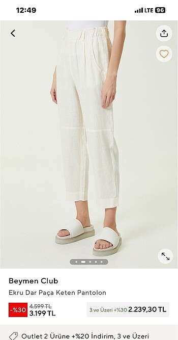 Beymenclub pantolon - Görsel 2