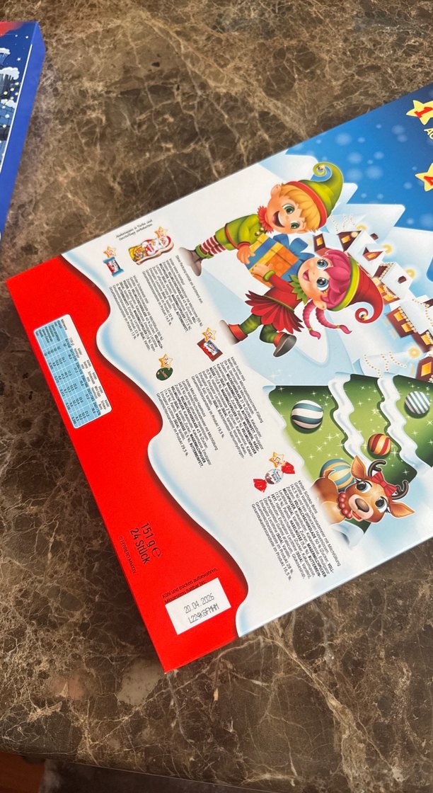 Kinder Kırmızı advent kalender takvim - Görsel 4