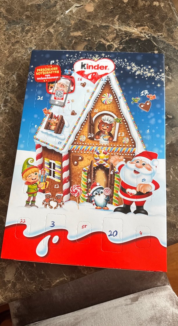Kinder Kırmızı advent kalender takvim - Görsel 2