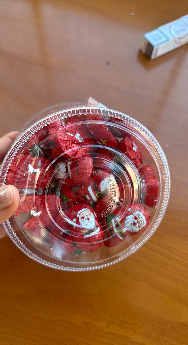 Renkli Kırmızı Yılbaşı çikolata - Görsel 2