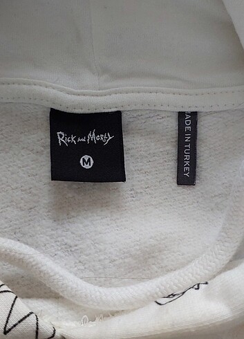 16-17 Yaş Beden Ricky and Morty koton marka M beden sweatshirt