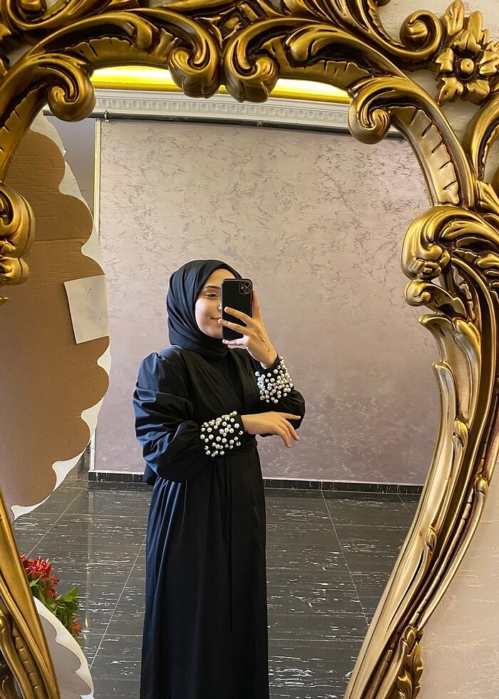 İncili abaya - Görsel 2