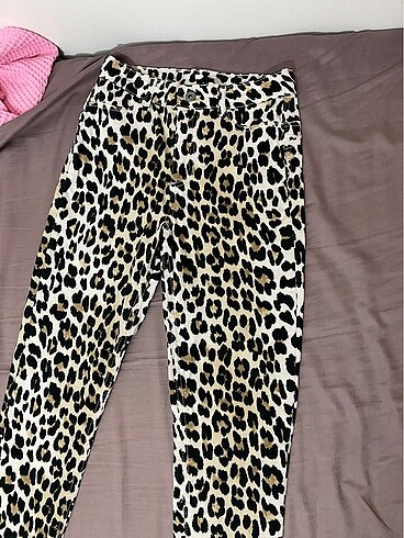 calzedonia kadın leopar desenli pantolon