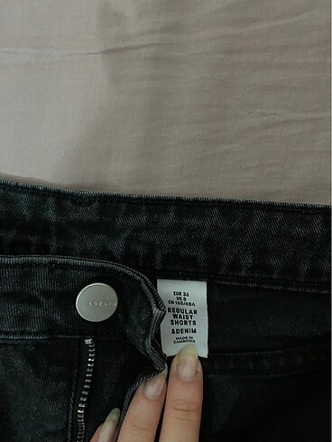 H&M H&M kadın siyah şort