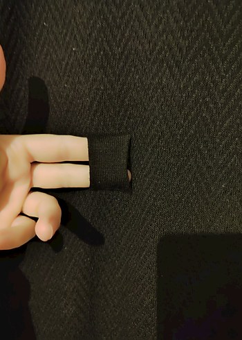 Siyah Uzun Kollu triko elbise - Görsel 4