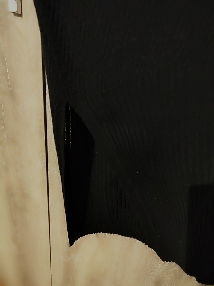 Siyah Uzun Kollu triko elbise - Görsel 5