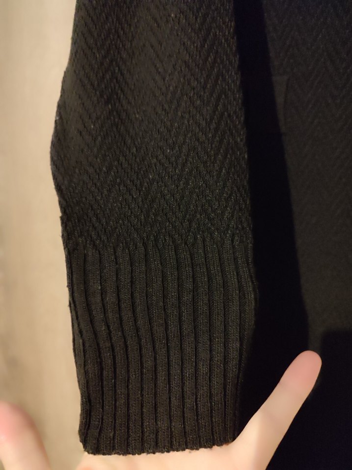 Siyah Uzun Kollu triko elbise - Görsel 2