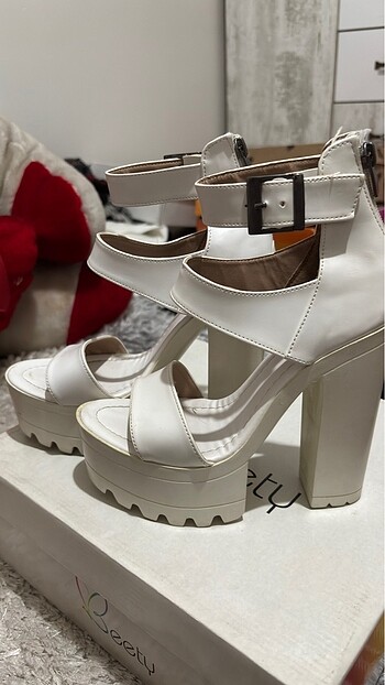 Bi dönem moda beyaz platform - Görsel 5