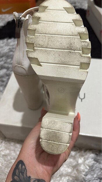 Bi dönem moda beyaz platform - Görsel 8