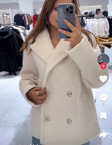 l Beden beyaz Renk Zara kaban