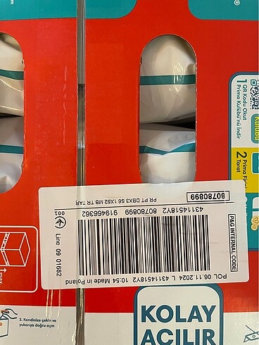 6 Beden: 16+ kg Beden Renk Prima Külot Bez 6 Numara 52 adet fırsat paketi