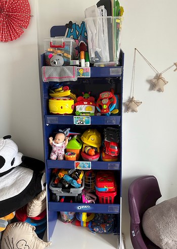 Koyu Mavi Çocuk Rafı - Görsel 13