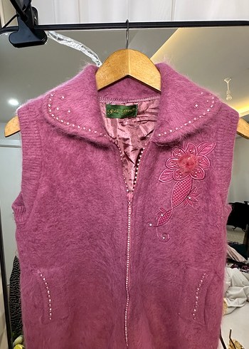 Trendyol & Milla Yünlü ve Kürklü Pembe Kadın Yelek