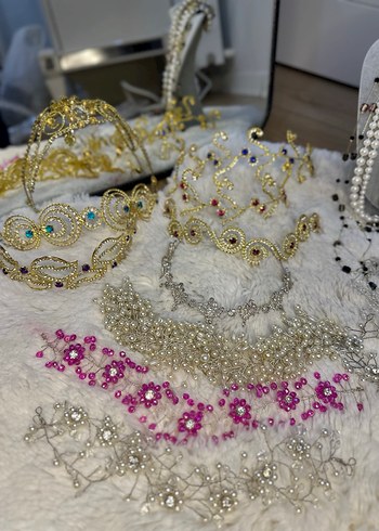 Accessorize  Renkli Payetli Bohem Sac Aksesuarlari
