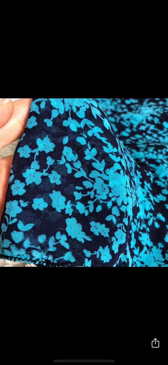 Kadın Mavi Bohem Desenli Şal - Görsel 3