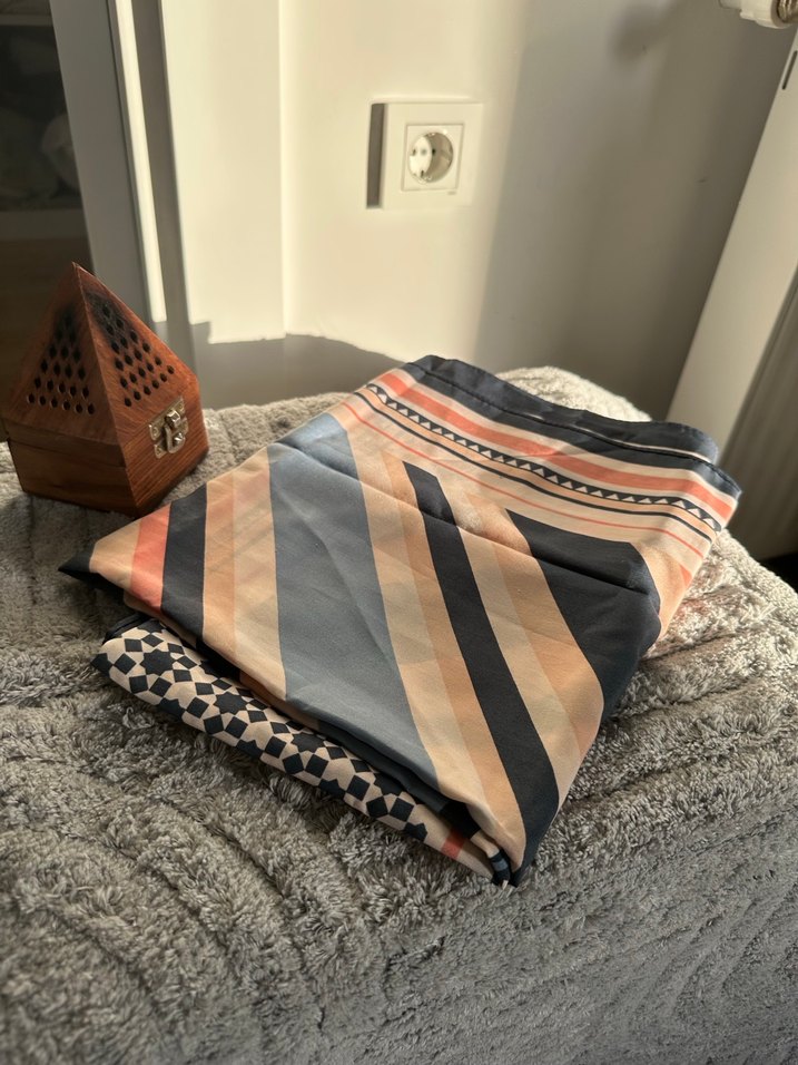 Bohem Çok Renkli Kadın Şal - Görsel 2