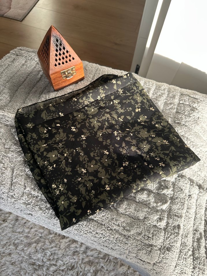 Kadın çiçek Desenli şal eşarp - Görsel 5