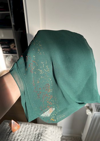 Taş detaylı Boncuklu Kadın Şalı - Görsel 5