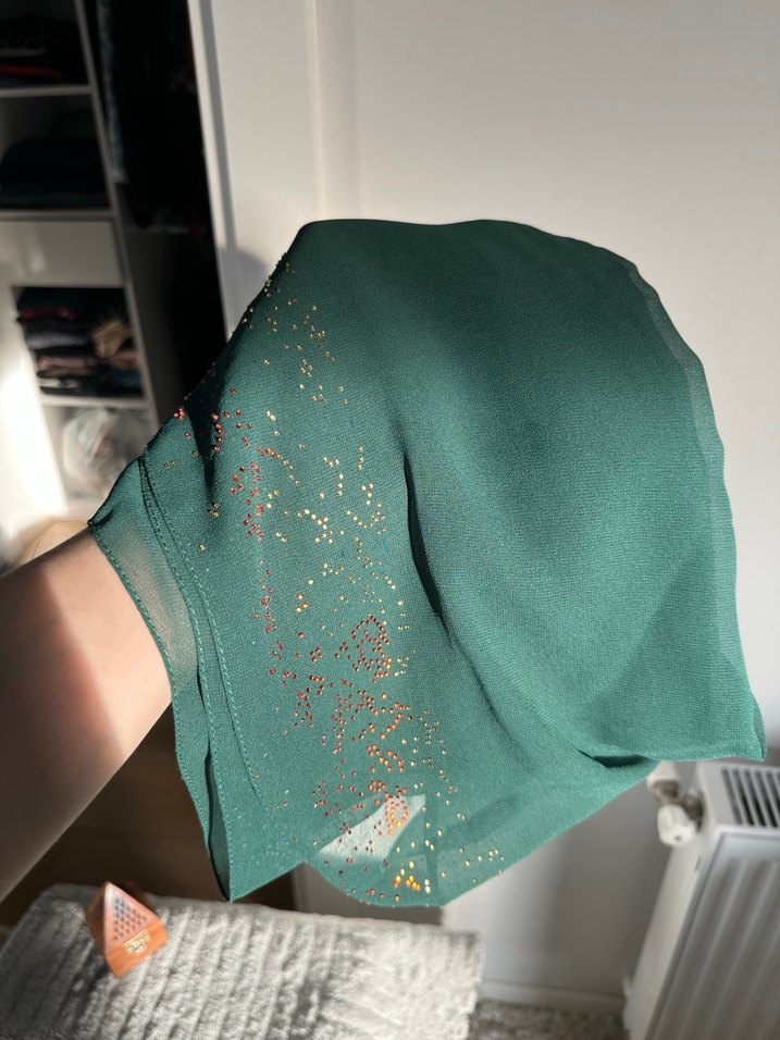 Taş detaylı Boncuklu Kadın Şalı - Görsel 5