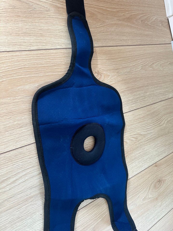 Mavi Biker Diz Pedleri Velcro Bantlı - Görsel 2