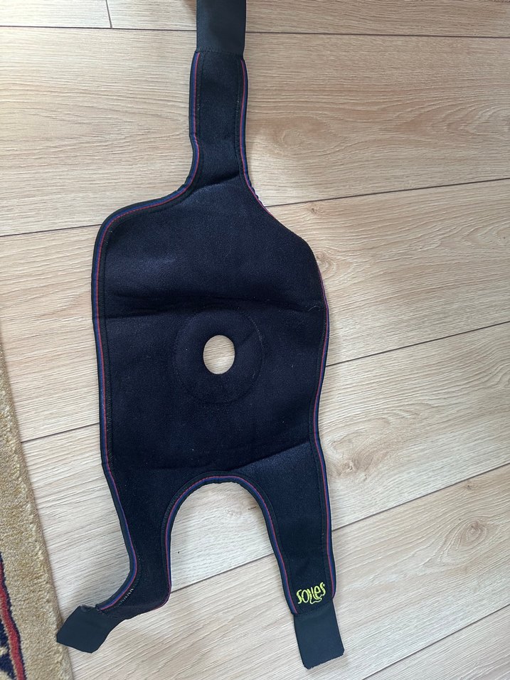 Mavi Biker Diz Pedleri Velcro Bantlı - Görsel 3