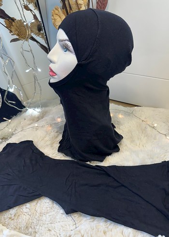 Beden siyah Renk Siyah Kadın Tesettür bone turban