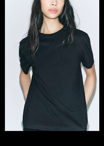 Zara pamuklu basic tshirt