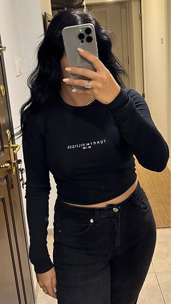 xl Beden siyah Renk Tommy hilfiger tshirt
