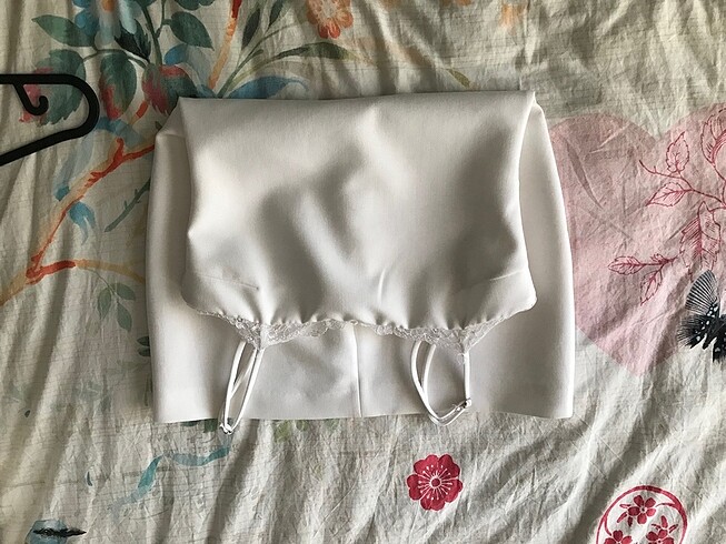 s Beden beyaz Renk zara kontrast dantelli kısa mini elbise