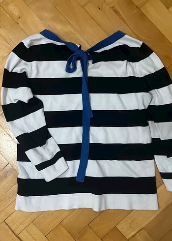 Mavi Çizgili Uzun Kollu üst - Görsel 3