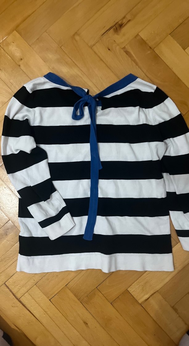 Mavi Çizgili Uzun Kollu üst - Görsel 3