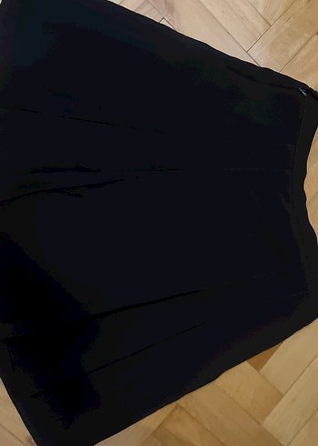 Siyah Pilili Hamile Midi Etek - Görsel 2