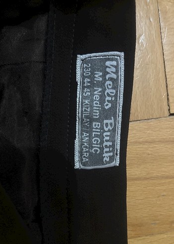 Siyah Pilili Hamile Midi Etek - Görsel 3